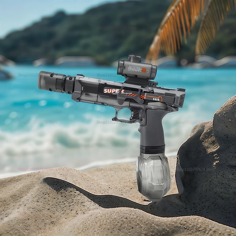 2025 electric water gun with light flame effect high pressure continuous spray outdoor toy kid water fight pool party summer toy 2025 electric water gun with light flame effect high pressure continuous spray outdoor toy kid water fight pool party summer toy