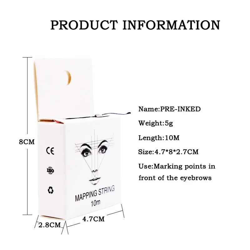 microblading mapping string pre inked eyebrow marker thread tattoo brows point 10m pre inked tattoo pmu string for mapping microblading mapping string pre inked eyebrow marker thread tattoo brows point 10m pre inked tattoo pmu string for mapping