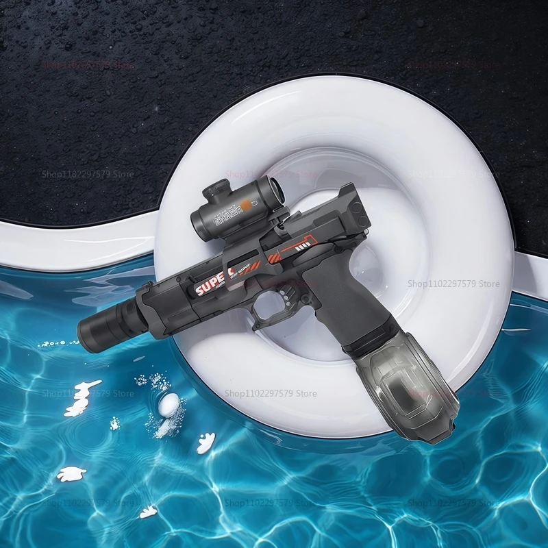 2025 electric water gun with light flame effect high pressure continuous spray outdoor toy kid water fight pool party summer toy 2025 electric water gun with light flame effect high pressure continuous spray outdoor toy kid water fight pool party summer toy