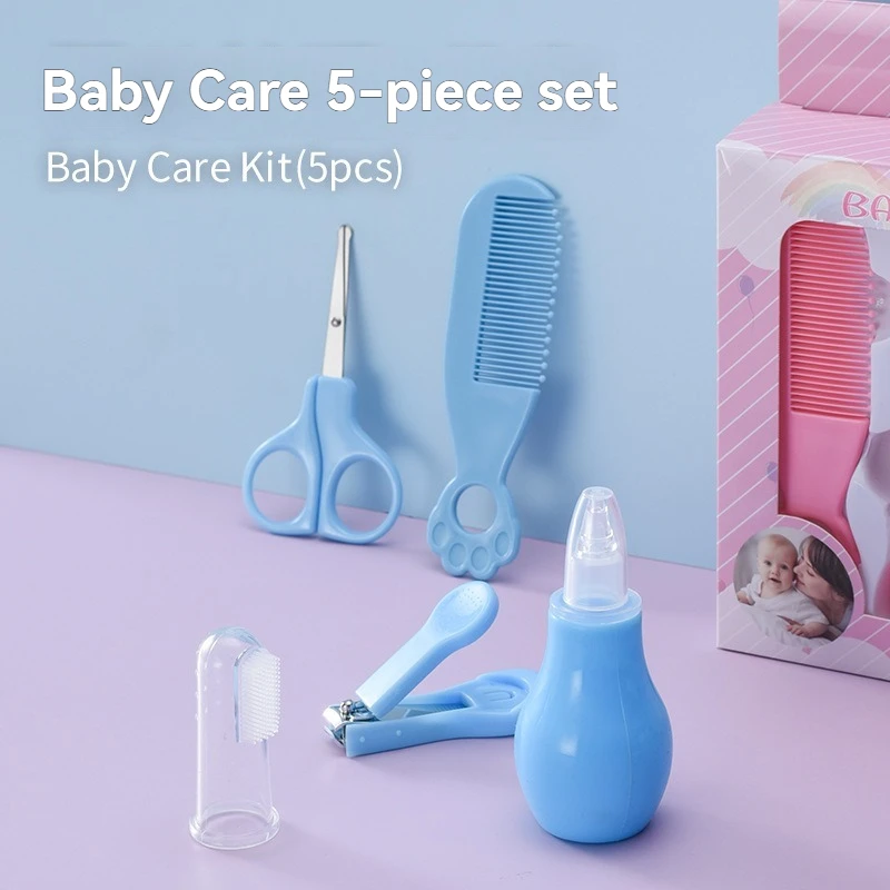 5pcs baby care kit 5 piece set newborn safety nail clipper grooming tools