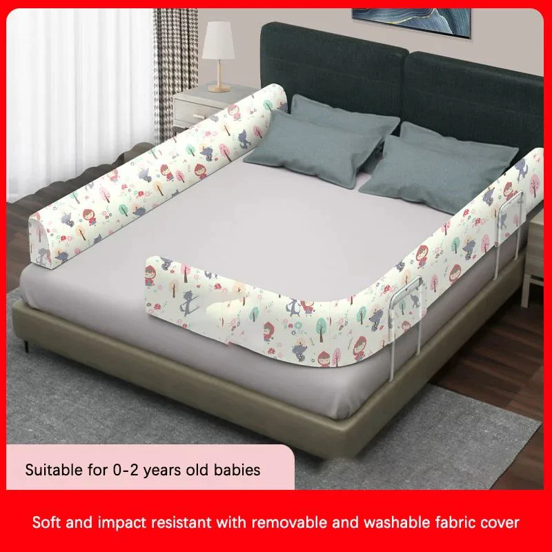 100cm baby bed frame guardrails barrier universal deformable steel tube bed safety for kids bed fence baby protect rail 39.3inch