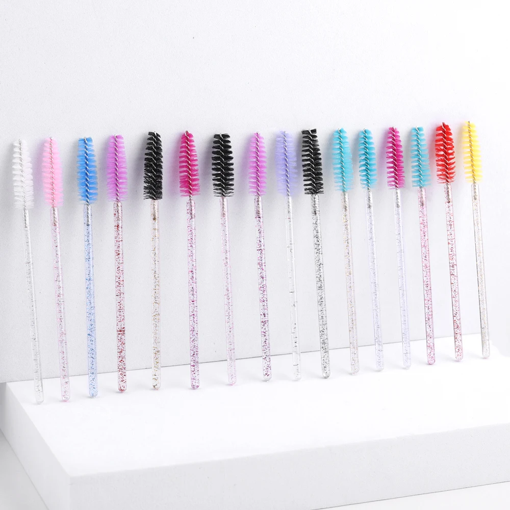 50pcs disposable eyelash brushes extension crystal eyebrow brush mascara wand eye lashes cosmetic tool set makeup beauty 50pcs disposable eyelash brushes extension crystal eyebrow brush mascara wand eye lashes cosmetic tool set makeup beauty