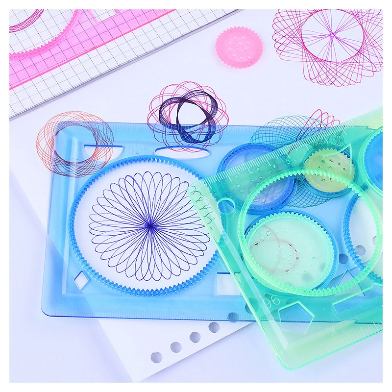 geometry spirograph drawing stencils set painting template art crafts creative kids educational toy variety of flowers ruler geometry spirograph drawing stencils set painting template art crafts creative kids educational toy variety of flowers ruler