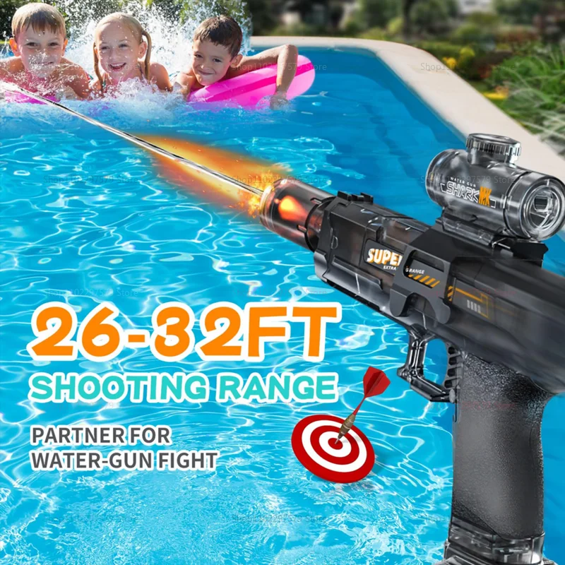 2025 electric water gun with light flame effect high pressure continuous spray outdoor toy kid water fight pool party summer toy 2025 electric water gun with light flame effect high pressure continuous spray outdoor toy kid water fight pool party summer toy
