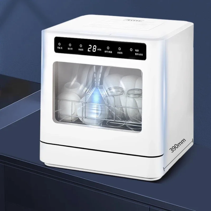 dishwasher household small 8 people capacity automatic disinfection glass washer new desktop surface installation free 110v