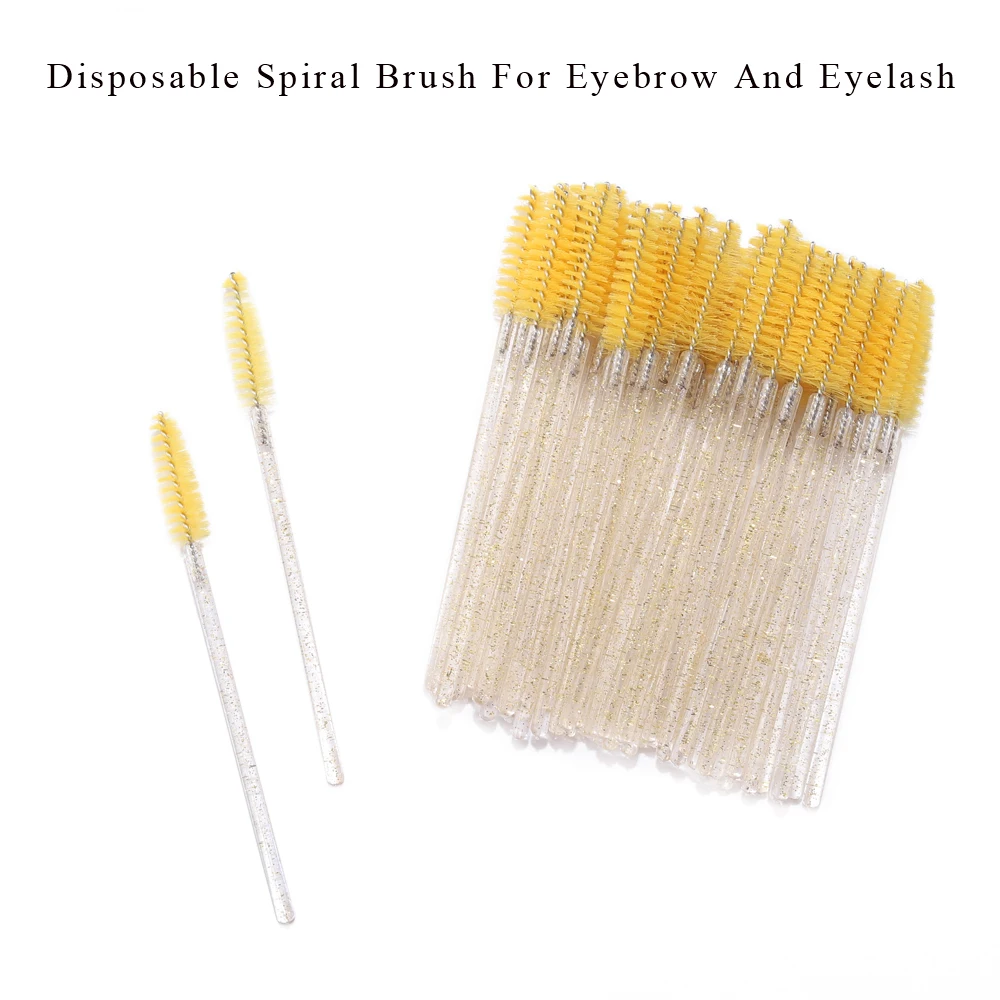 50pcs disposable eyelash brushes extension crystal eyebrow brush mascara wand eye lashes cosmetic tool set makeup beauty 50pcs disposable eyelash brushes extension crystal eyebrow brush mascara wand eye lashes cosmetic tool set makeup beauty