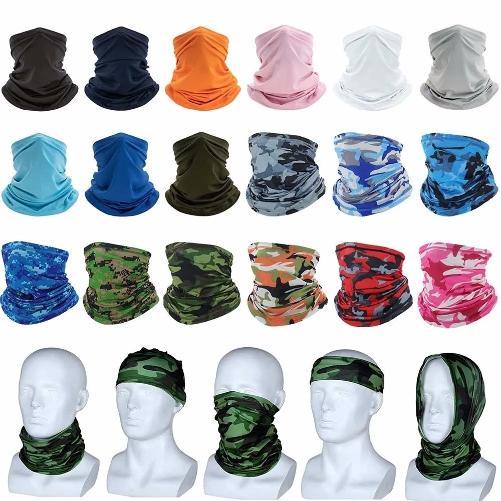 multi purpose turban riding scarf cycling bandana men women neck cover sunscreen ice silk outdoor fishing hiking headwear mask