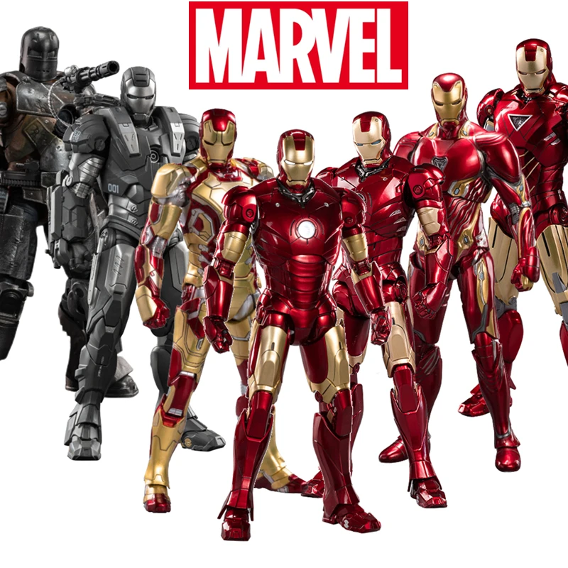 zd toys iron man series joint movable mk1 mk2 mk3 mk4 mk5 mk6 mk7 mk42 mk43 mk50 movie action figure 7 inches mark dolls