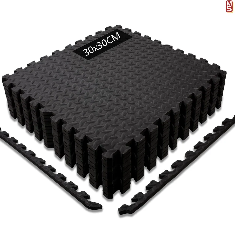 massage cushion eva foam puzzle exercise mat for home gym, interlocking gym floor mats with non slip surface acupressure mat