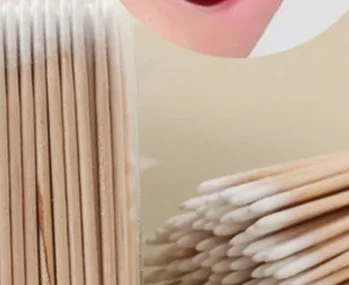 100pcs micro wood cotton swab eyelash extension tools tatoo microblading cleaning wooden sticks cosmetic cotton brush buds tip