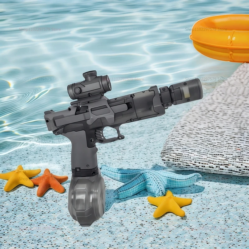 2025 electric water gun with light flame effect high pressure continuous spray outdoor toy kid water fight pool party summer toy 2025 electric water gun with light flame effect high pressure continuous spray outdoor toy kid water fight pool party summer toy