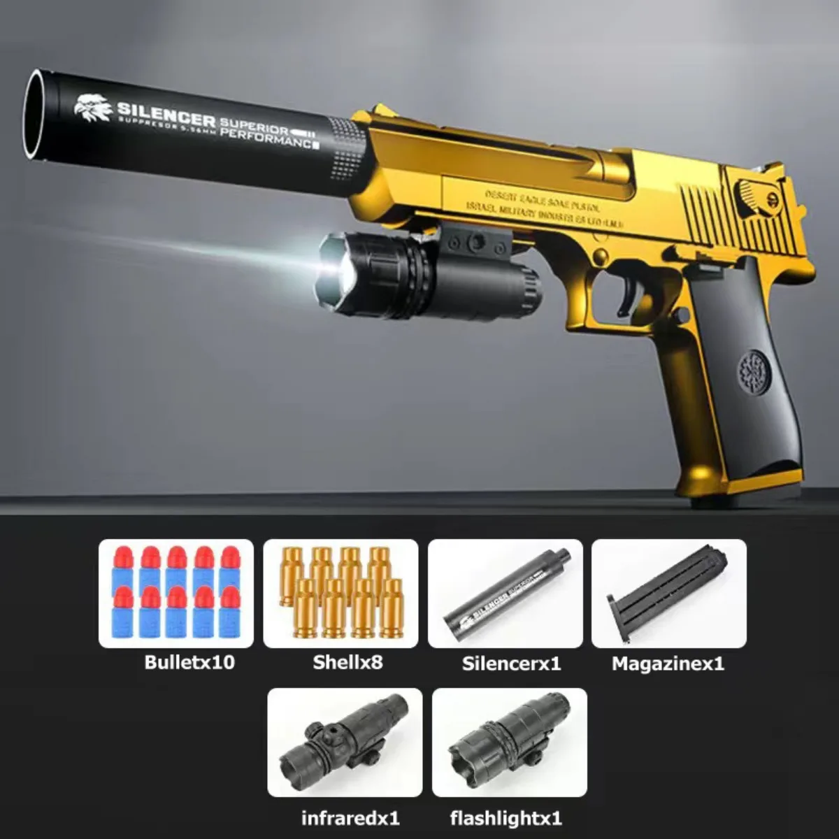 desert eagle toy gun shell ejectionairsoft pistol soft foam bullet outdoor cs weapon for shooting game halloween birthday gift desert eagle toy gun shell ejectionairsoft pistol soft foam bullet outdoor cs weapon for shooting game halloween birthday gift